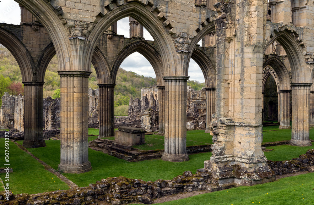 Rievaulx Abbey, North Yorkshire moors, North Yorkshire, England