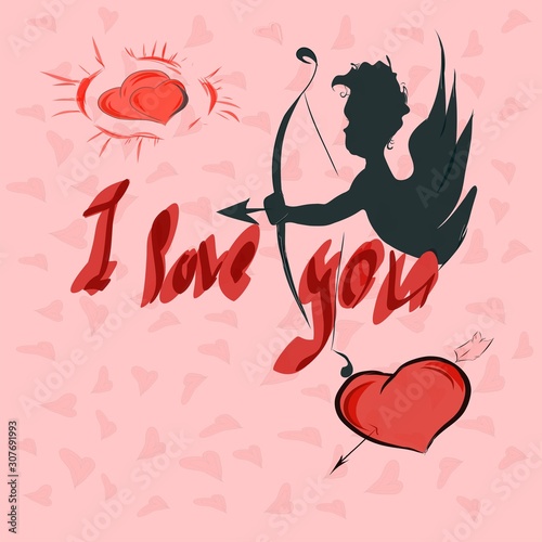 открытка валентинка