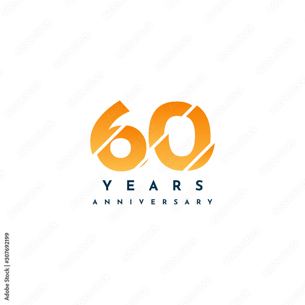 60 Years anniversary design
