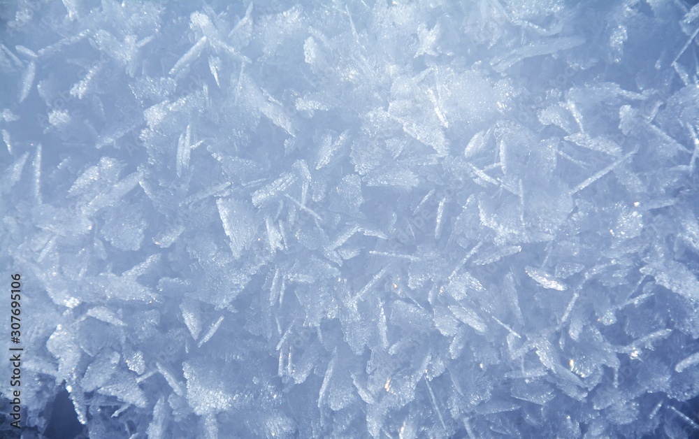 snow crystals in close up snow crystals in close up