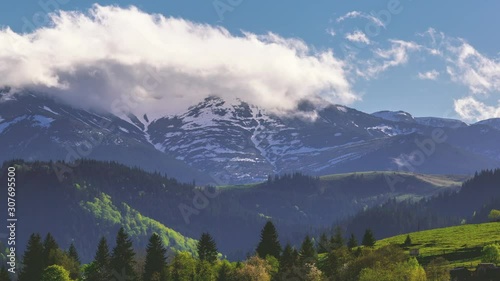 Chornohora, highest mountain range in Ukrainian Carpathians photo