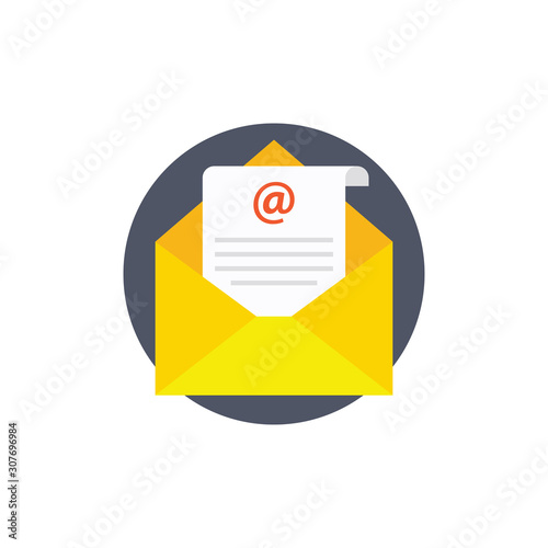 Inbox vector Illustration. flat icon style.