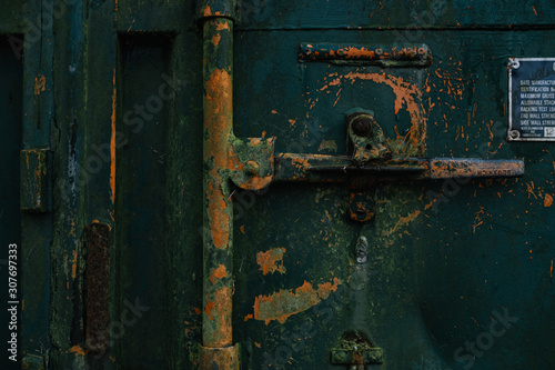 old door with lock