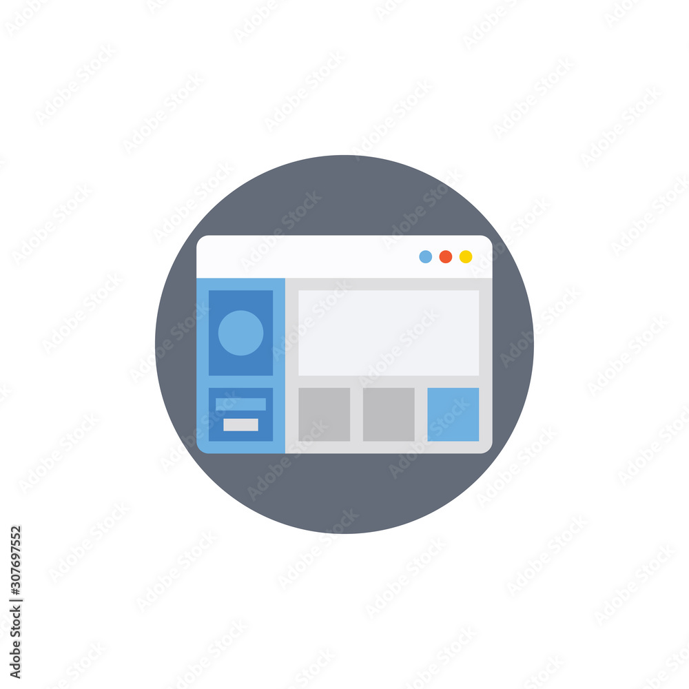 Webpage vector Illustration. flat icon style. Webpage vector Illustration. flat icon style.