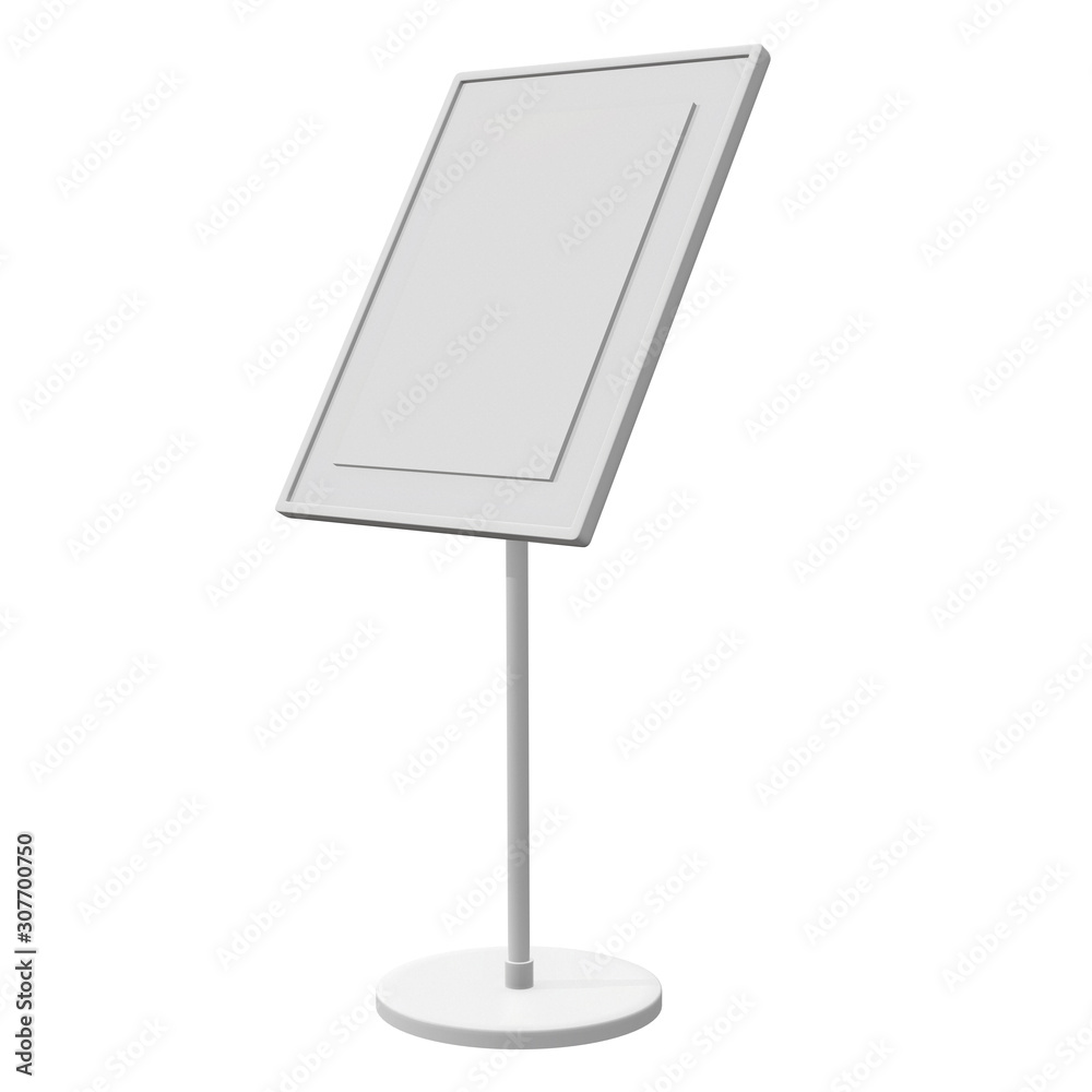 Blank nameplate stand. Trade show booth white and blank. 3d render isolated on white background. High Resolution Template for your design. Blank nameplate stand. Trade show booth white and blank. 3d render isolated on white background. High Resolution Template for your design.