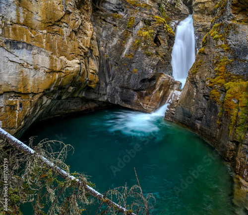 The Lower Johnston Falls in the Johnston Canyon
