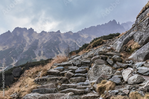 climbing rocky terrain on masonry © MYKHAILO KUSHEI