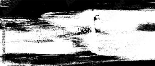 Wallpaper Mural Vector brush sroke texture. Distressed uneven grunge background. Abstract distressed vector illustration. Overlay over any design to create interesting effect and depth. Black isolated on white. EPS10 Torontodigital.ca