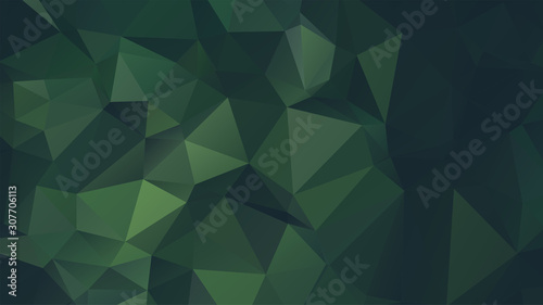 Light Green vector abstract mosaic background. Colorful illustration in Origami style with gradient. Template for a cell phone background