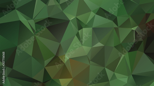 Light Green vector abstract mosaic background. Colorful illustration in Origami style with gradient. Template for a cell phone background