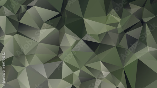 Light Green vector abstract mosaic background. Colorful illustration in Origami style with gradient. Template for a cell phone background