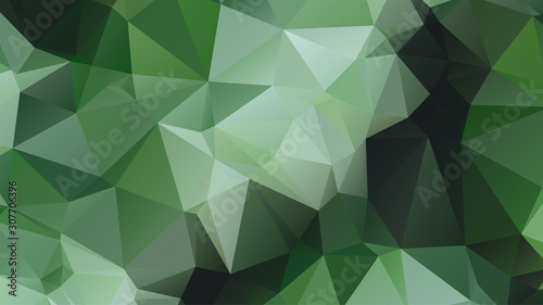 Light Green vector abstract mosaic background. Colorful illustration in Origami style with gradient. Template for a cell phone background