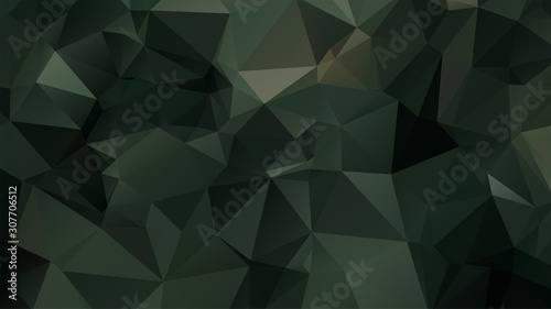 Light Green vector abstract mosaic background. Colorful illustration in Origami style with gradient. Template for a cell phone background