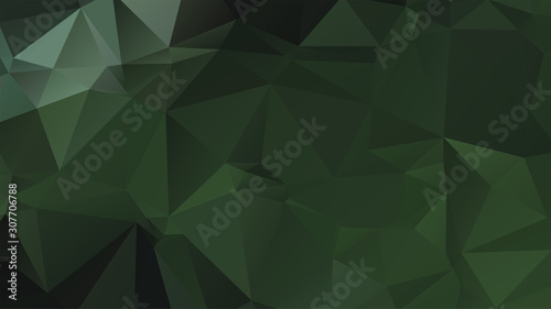 Light Green vector abstract mosaic background. Colorful illustration in Origami style with gradient. Template for a cell phone background