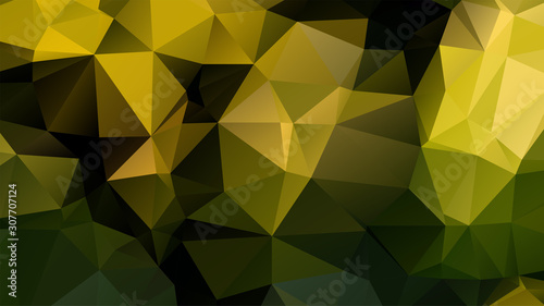 Light Green vector abstract mosaic background. Colorful illustration in Origami style with gradient. Template for a cell phone background