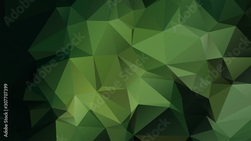 Light Green vector abstract mosaic background. Colorful illustration in Origami style with gradient. Template for a cell phone background