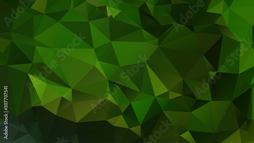 Light Green vector abstract mosaic background. Colorful illustration in Origami style with gradient. Template for a cell phone background