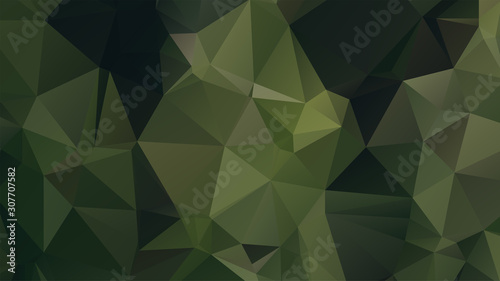 Light Green vector abstract mosaic background. Colorful illustration in Origami style with gradient. Template for a cell phone background