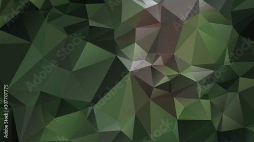 Light Green vector abstract mosaic background. Colorful illustration in Origami style with gradient. Template for a cell phone background