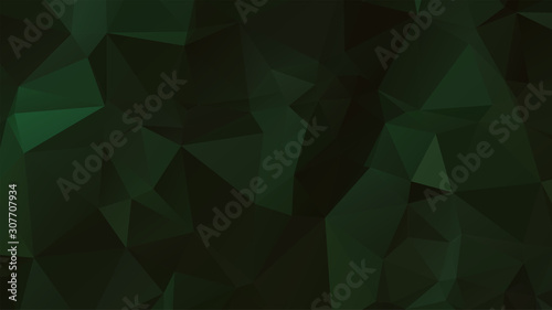 Light Green vector abstract mosaic background. Colorful illustration in Origami style with gradient. Template for a cell phone background