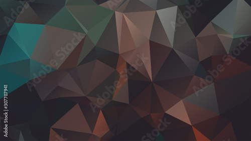 Light Green vector abstract mosaic background. Colorful illustration in Origami style with gradient. Template for a cell phone background