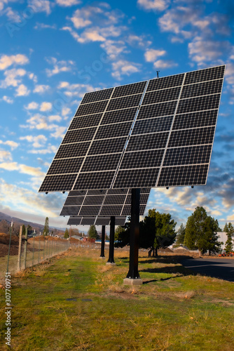 Solar panels greet the sun in Oregon