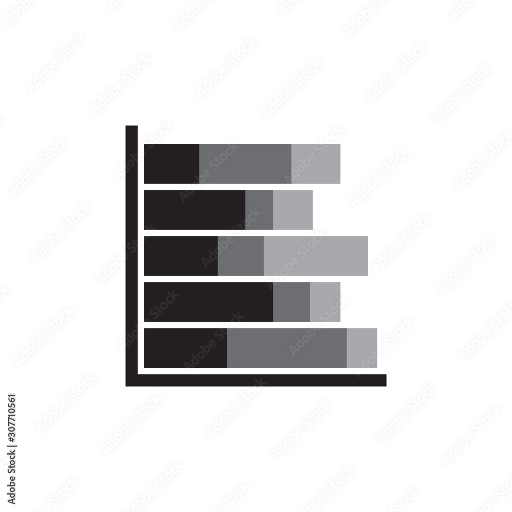 Horizontal Chart icon vector isolated on background. Trendy graphic symbol. Pixel perfect. illustration EPS 10. - Vector. Horizontal Chart icon vector isolated on background. Trendy graphic symbol. Pixel perfect. illustration EPS 10. - Vector.