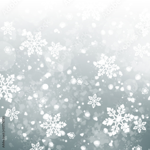 Christmas background with snowflakes