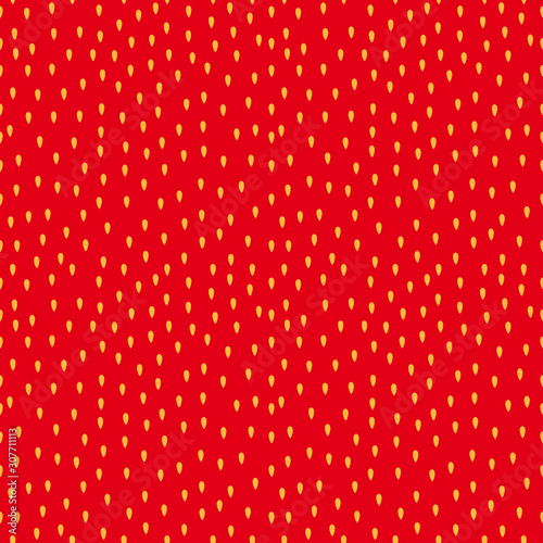 Vector strawberry texture. Seamless strawberry background.  