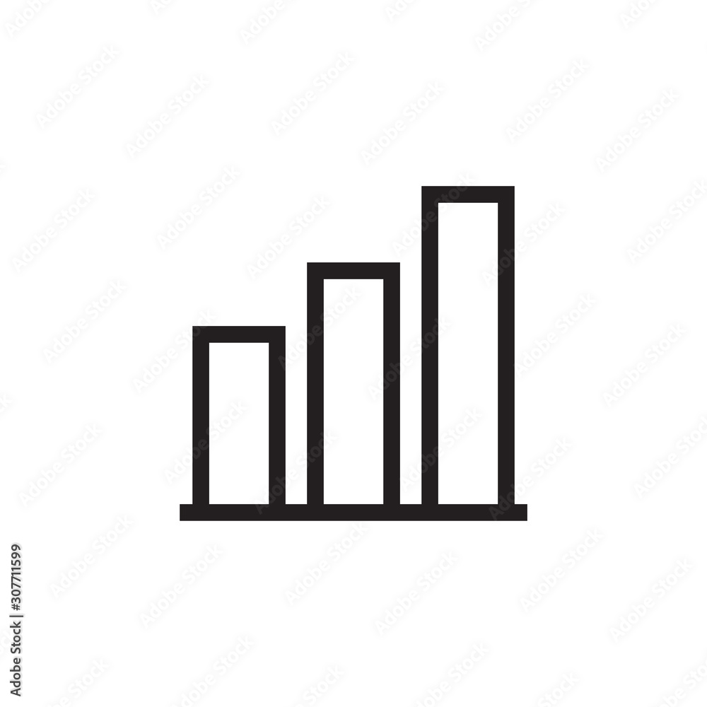 Chart bar icon vector isolated on background. Trendy infographic symbol. Pixel perfect. illustration EPS 10. - Vector. Chart bar icon vector isolated on background. Trendy infographic symbol. Pixel perfect. illustration EPS 10. - Vector.