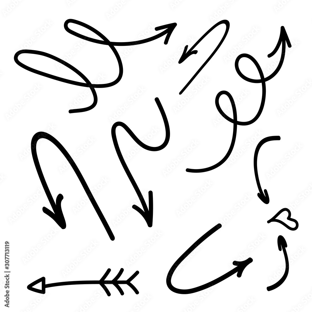 Different black Arrows icons, vector set. Abstract elements for business infographic. Up and down trend. Illustrations for Web or polygraphy Design. Different black Arrows icons, vector set. Abstract elements for business infographic. Up and down trend. Illustrations for Web or polygraphy Design.