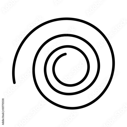Vector hand drawn sketch design element. curly swish, swirl. Use for concept design