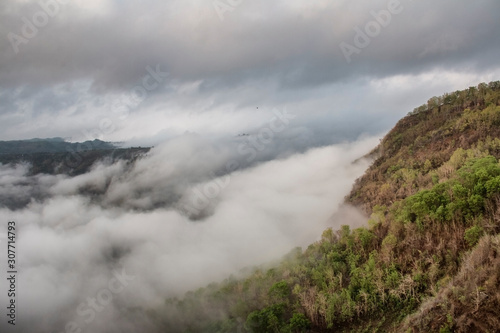 Beautiful landscape, A misty plateau in the morning © Supriyanto