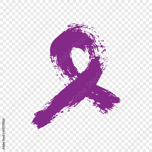 domestic violence purple ribbon