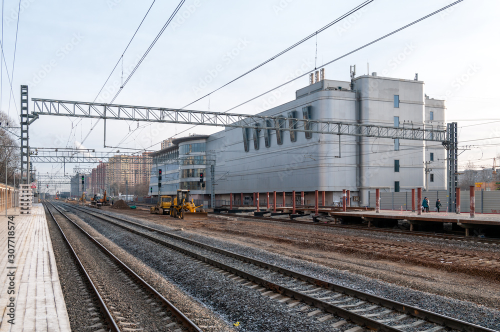 Reconstruction of Reutovo station of Moscow Railway with the construction of the IV main track, overpasses and the II track to Balashikha, Reutov, Moscow region, Russian Federation