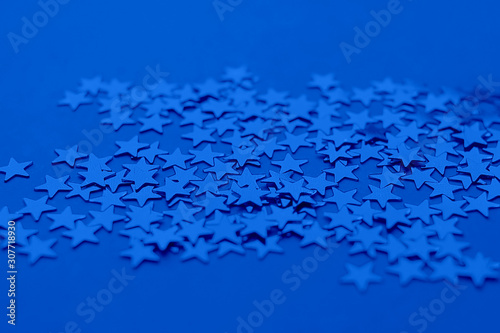 Classic Blue background. Colour of the year 2020. Trendy Classic Blue color.