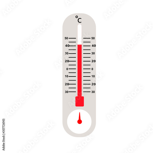 Wall Thermometer vector on white background 