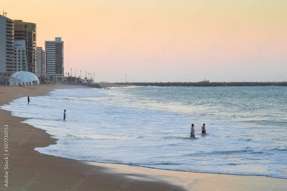 Beaches of the city of Fortaleza in northeastern Brazil Beaches of the city of Fortaleza in northeastern Brazil