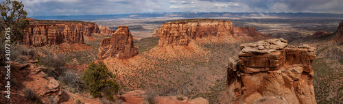 Panorama View of the Grand View, Colorado National Monument, Colorado, USA.