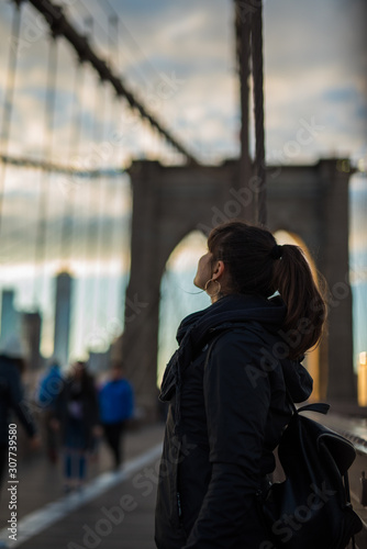 woman on the bridge