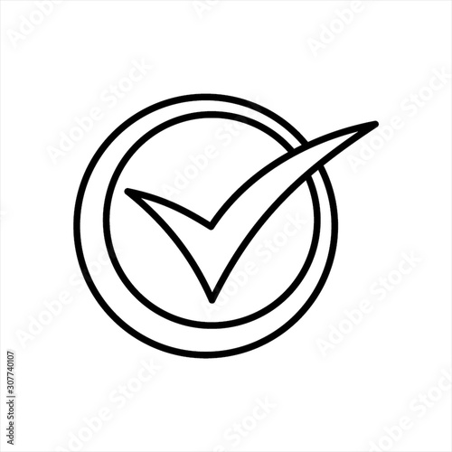 check icon. One of set web icons - Vector