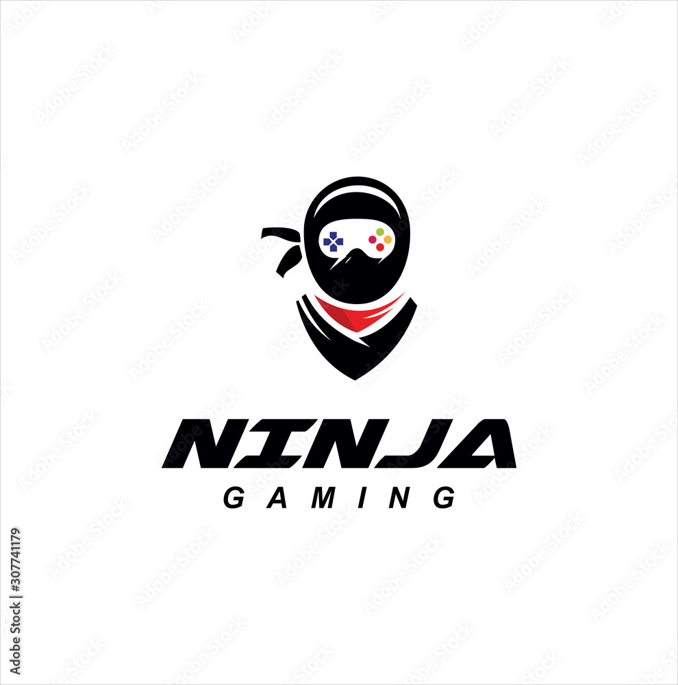 Gamer Ninja Mascot Logo Gamer Ninja ESports Logo Gaming Logo