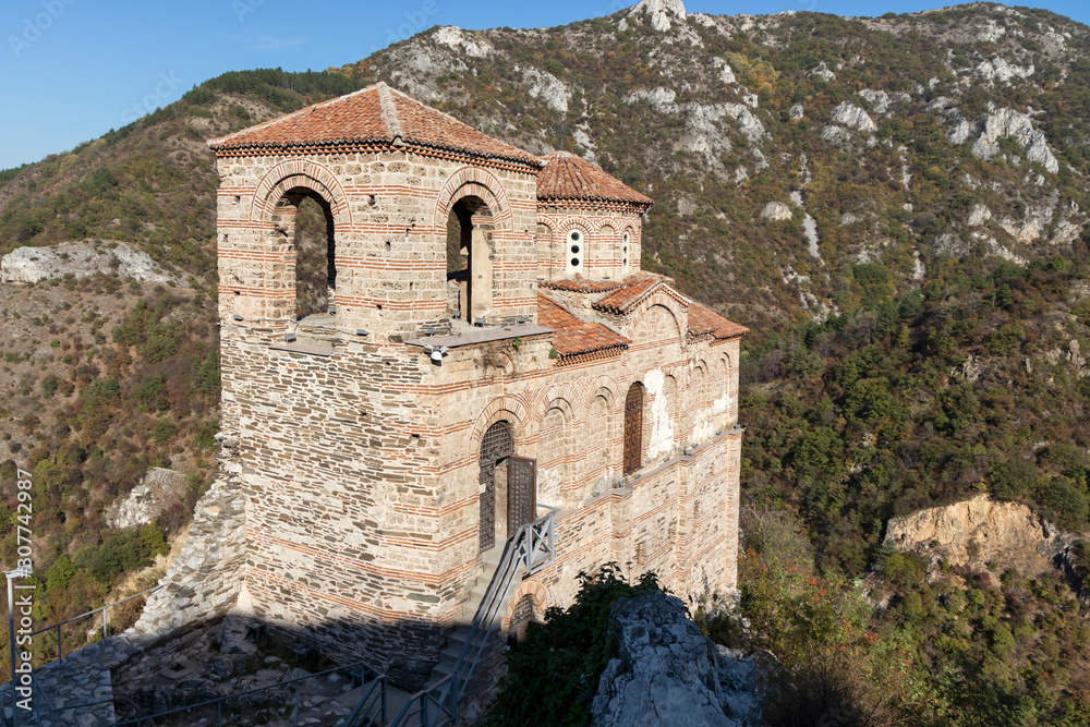 Ruins of medieval Asen Fortress, Asenovgrad, Bulgaria