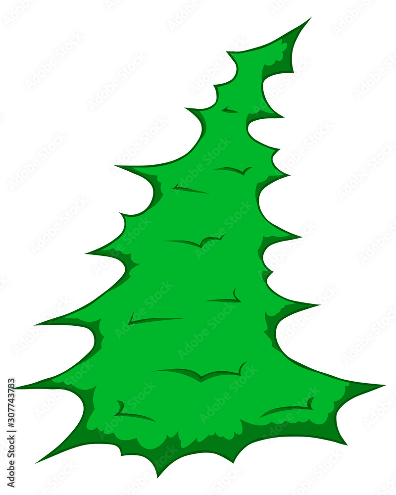 Christmas tree cartoon colorful illustration Christmas tree cartoon colorful illustration