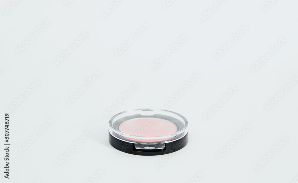 Eye shadow isolated on a bright white background. Fashion and beauty concept. Women's use of eye shadow to enhance and enhance eyes. Eye shadow isolated on a bright white background. Fashion and beauty concept. Women's use of eye shadow to enhance and enhance eyes.