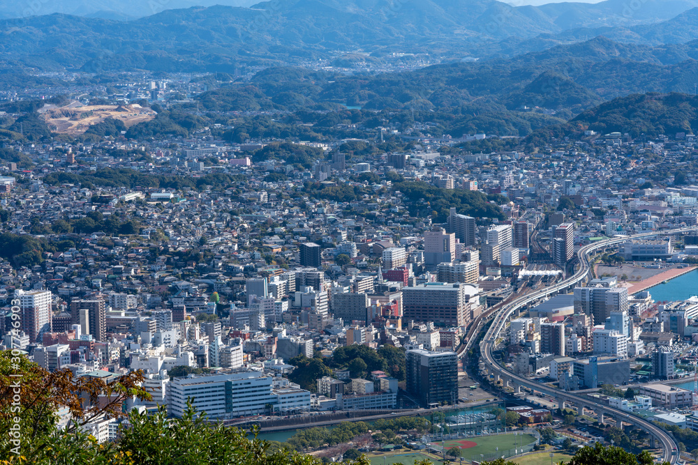 [長崎県]佐世保市全景（弓張展望台）