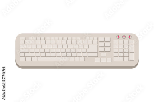 computer hardware keyboard isolated icon