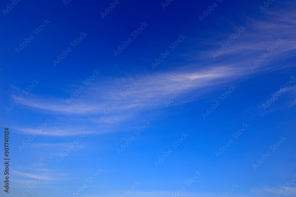 blue sky and white clouds