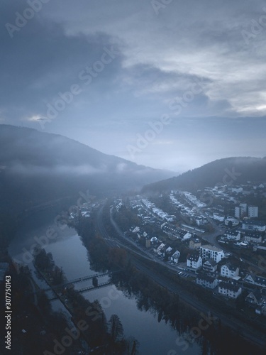 Atmospheric Foggy Autumn Morning at Middle Rhine Valley © Karsten Würth