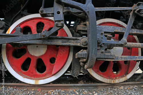 Steam locomotive wheel
